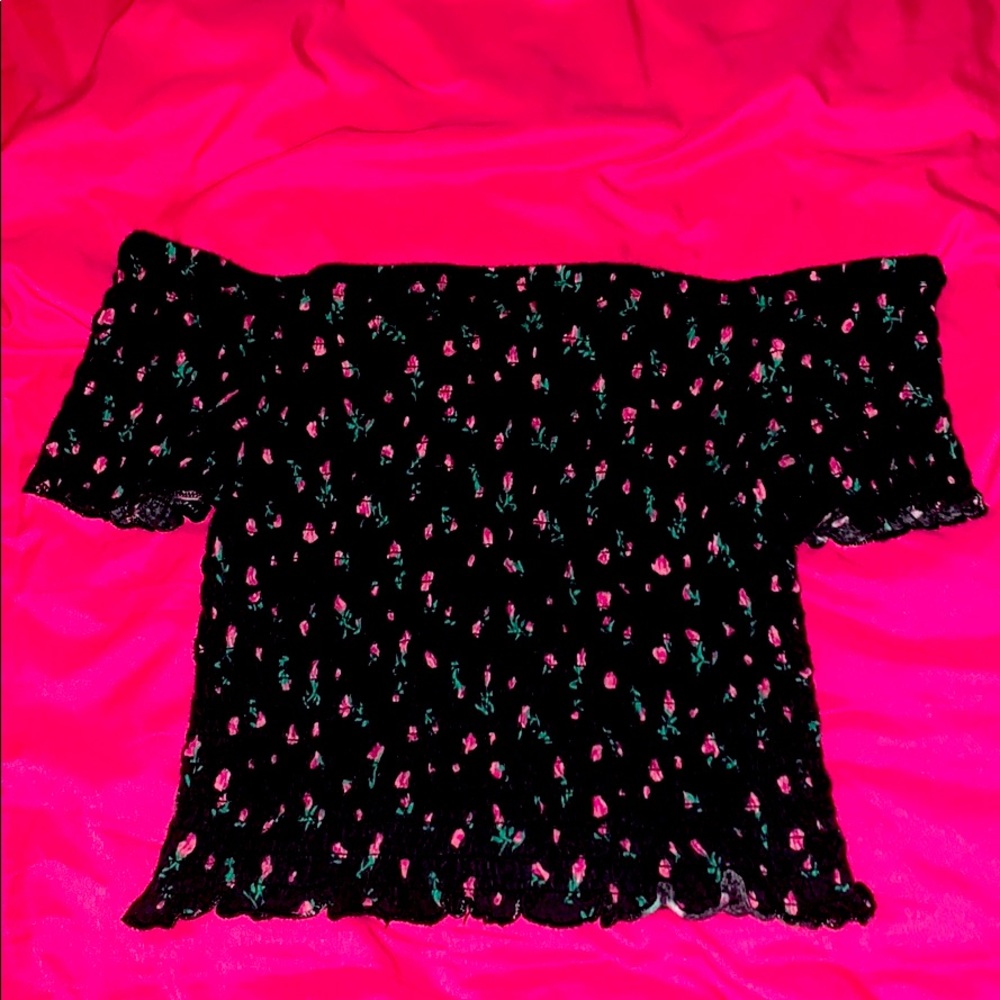 off the shoulder crop top